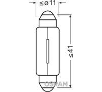 10x Glühbirne Kofferraumbeleuchtung SV8.5-8 6413 OSRAM für ALFA ROMEO ALPINA BMW