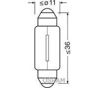 Osram Original C5W Soffittenlampe (Soffitte) 6418 - 10 Stück (Glühlampen)
