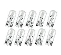 10x Jurmann W5W 12V Long Life Halogen Birne für Innenbeleuchtung - Kofferraumbeleuchtung, Handschuhfachbeleuchtung, Türbeleuchtung, Einstiegbeleuchtung, Einrichtung, Leselicht - E-geprüft