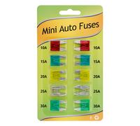10x KFZ Mini Sicherungen Flachsicherungen 10-30 Ampere Flachsicherungen Auto