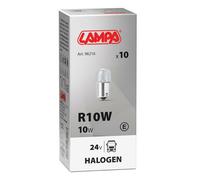 10x LAMPA Halogen Lampe Kugel R10W 10W BA15s 24V für LKW Standlicht