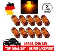 10x LED Begrenzungsleuchten Gelb 12V/24V IP68 Wasserdicht für LKW Anhänger 2,5W