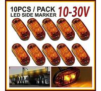 10x LED Seitenmarkierungsleuchte Begrenzungsleuchten Gelb 12V/24V Anhänger LKW