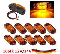 Seitenmarkierungsleuchte Begrenzungsleuchten Gelb 12V/24V Anhänger LKW10x LED