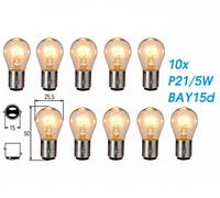 10x P21/5W BAY15d 21/5W 12V Dual Sockel Glühlampe Birne Auto Lampe Glas für Kia