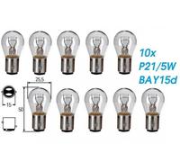 10x P21/5W BAY15d 21/5W 12V Dual Sockel Glühlampe Birne Auto Lampe Glas für Kia