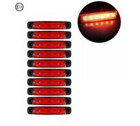 20x 24V Weiss 6 LED Leuchte E9 Begrenzungsleuchte LKW Positionsleuchte