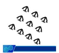10x Schwarz Innen Dachhimmel Zierleisten Clip Halter Dachverkleidung Trim