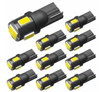 10x T10 W 5W 4SMD CANBUS LED Lampe Standlicht Innenraum Glassockel Licht Weiß-DE