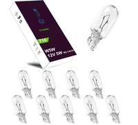 10x W5W LIGHTWORLD24 Premium T10 12 V 5 Watt Glassockellampe