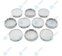 10x YOU.S Nabenkappen Nabendeckel Radnabenabdeckungen Zierkappen 60 - 55 mm grau