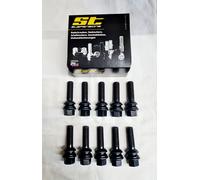 10xST Radschrauben schwarz M14x1.5 37mm VW T5 T6 T6.1 T7 Crafter Serienschraube