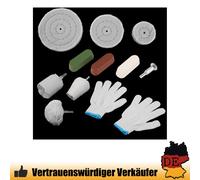 11-tlg Chrom-Alu Felgen Polierset Polierscheibe Politur Polierköpfe Polierpaste