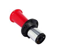 110DB Old Style Alarm Horn, 12V 110DB Auto Auto LKW Antik Vintage Old Style Horn Sirene AHH-OOO-GAH AHOOGA OOGA (Rot)