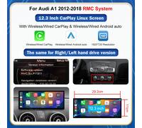 12,3" für Audi A1 Q3 RMC Radio Stereo 2013-2018 Wireless Carplay Autoradio /