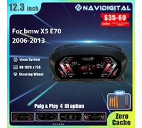12,3 "Linux Auto LCD Dashboard Für BMW X5 E70 X6 E71 2006-2013 CCC CIC Instrument Cluster Panel virtuelle CockPit Tachometer x5-e70
