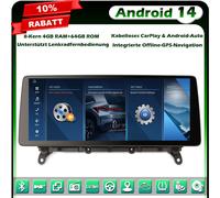 12.3" Qualcomm 8-Kern 8+128GB Android 14 Autoradio GPS für BMW X3 F25 X4 F26 NBT