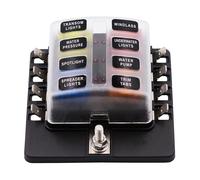 12-30V 1 in 8 Out Auto RV Sicherungskasten Base Insurance Insert PC Terminal