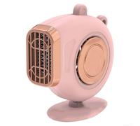 12 V 150 W Auto-Heizung, elektrischer Ventilator zum Entnebeln und Auftauen von Windschutzscheiben, tragbar mit 1 5 m Kabel, geeignet für Autos, Wohnmobile und Camping (12 V Rosa)