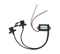 12 V auf 5 V USB-Konverter, Doppelanschluss, USB-A-Buchse, hocheffizienter Stromwandler für Auto und Anwendungen, Elektronik-Netzteil