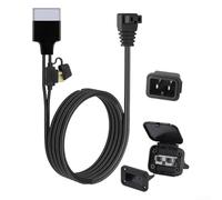 12 V Gleichstrom-Netzkabel mit Krokodilklemmen für Auto, Kühlschrank, Gefrierschrank, 2 m, robuste Verlängerung für Wohnmobil, Camping, netzunabhängige Einrichtung, 16 AWG reiner Kupferdraht