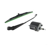 12 V Scheibenwischermotor mit Montage für Angelboot, Wohnmobil, ATV, UTV, für Jeep, Traktor, Marine, Ersatzteil, schwarz, 300 mm Arm (Motor)