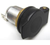 12 Volt Bordsteckdose für 12mm Stecker mit Klappdeckel Steckdose KFZ Krad