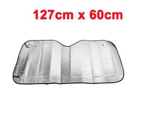 127cm x 60cm Schwarz Aluminium Folie Exterieur Auto Frontscheibe Sonnenblende