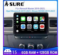 128G Für Renault Master III Movano B Nissan NV400 Carplay Autoradio NAVI GPS SWC