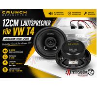 12cm Crunch Lautsprecher 120mm Koax passend für VW T4 T 4 1990-2003 - 1 Paar