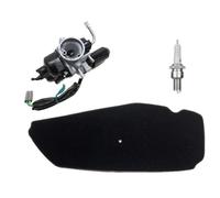 12mm Vergaser Kit mit E-Choke + Luftfilter + Zündkerze B9ES passend für Piaggio Sfera NSL 50 80