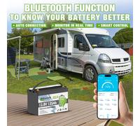 12V 100Ah 135Ah 24V 100Ah Lithium Batterie LiFePO4 Akku Bluetooth BMS Wohnmobil