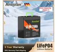 12V 100Ah 50Ah125Ah20Ah LiFePO4 Akku LithiumBatterie BMS Solarbatterie Wohnmobil