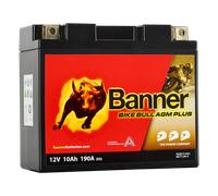 12V 10Ah 190A Banner Bike Bull GEL 51001 Motorradbatterie GT12B-4