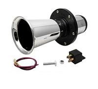 12V 110DB Autohupe, Lautsprecher Auto Auto LKW Antik Vintage Style Old Horn Sirene AHHOOOGAH (Silber)