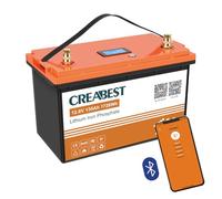 12V 135Ah LiFePO4-Batterie, integriertes BMS Bluetooth-Funktion, Tiefzyklus-Batterie mit max. 1728W Ausgangsleistung, perfekt für Ihr Wohnmobil, Solaranlage, Wohnwagen und Off-Grid