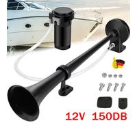 12V 150DB Fanfare Hupe Druckluft Horn Nebelhorn Auto Lufthupe mit Kompressor DHL