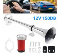 12V 150DB Fanfare Hupe Druckluft Horn Nebelhorn Auto Lufthupe mit Kompressor PKW