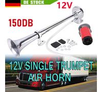 12V 150DB Fanfare Hupe Druckluft Horn Nebelhorn Auto Lufthupe mit Kompressor PKW