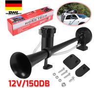12V 150dB Fanfare Hupe Druckluft Horn Nebelhorn mit Kompressor Für PKW & LKW DE