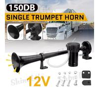 12V 150DB Fanfare Hupe Druckluft Horn Nebelhorn mit Kompressor PKW LKW Bus Boat
