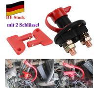 12V 300A Batterie-Hauptschalter Trennschalter 2 Schlüssel Lastschalter Boot KFZ