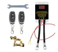 12V 200A Batterie Trennschalter, Fernbatterie Trennschalter mit LED-Spannungsanzeige, Batterietrennschalter, Autobatterieschalter Funkschalter Set mit Fernbedienung für Auto RV, ATV, Boot, LKW