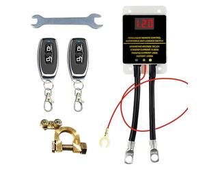 12V 200A Batterie Trennschalter, Fernbatterie Trennschalter mit LED-Spannungsanzeige, Batterietrennschalter, Autobatterieschalter Funkschalter Set mit Fernbedienung für Auto RV, ATV, Boot, LKW