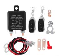 12V 200A Fernbedienung Batterietrennschalter mit 2 Schlüsseln, Auslaufsicherer Hauptschalter für Auto LKW Boot Wohnmobil, Zuverlässige Stromunterbrechung zur Vermeidung von Batterieentladung