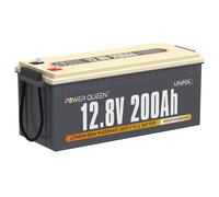 Power Queen 12V 200Ah Lithium Batterie LiFePO4 Akku 100A BMS für Off-Grid System