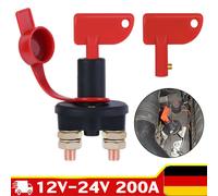 12V 300A Batterie Hauptschalter Trennschalter 2 Schlüssel Lastschalter Boot KFZ