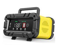 12V/24V 20A Autobatterie Ladegerät, KFZ Batterieladegerät Vollautomatisches Intelligentes Erhaltungsladegerät, LCD-Bildschirm Smart Vollautomatisches Ladegerät für Auto, Motorrad, LKW, Rasenmäher