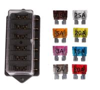 12V/24V 6fach Sicherungshalter Sicherungsdose Sicherungskasten 8 KFZ Sicherungen