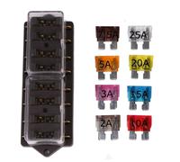 12V/24V 8fach Sicherungshalter Sicherungsdose Sicherungskasten 8 KFZ Sicherungen